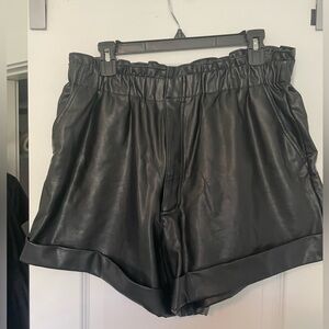 Abercrombie and Fitch Leather Shorts